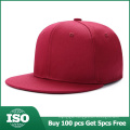 Wholesale nice quality metal sports caps custom logo blank hip hop hat plain flat brim snapback baseball cap